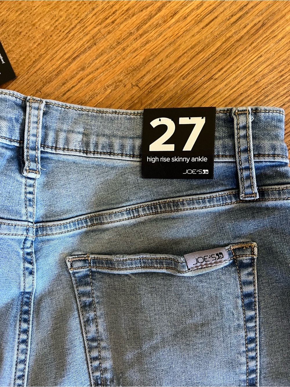 NWT Joe’s Jeans The Charlie High Rise Skinny Ankle Raw Hem Jeans Sz 27